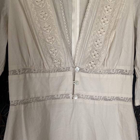 Reformation Fran Lace Paneled Midi Dress size 8 - Picture 5 of 8